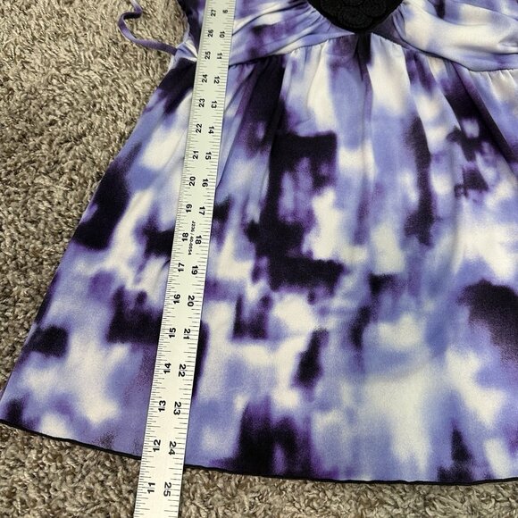 Y2K‎ IZ Byer Babydoll Top Small Purple 90s Style Fairy Whimsigoth Coquette - Picture 6 of 8